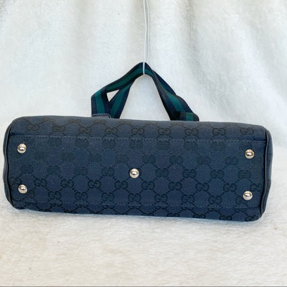 NWT Authentic Gucci Horsebit Woven GG Tote Bag - Picture 4 of 7